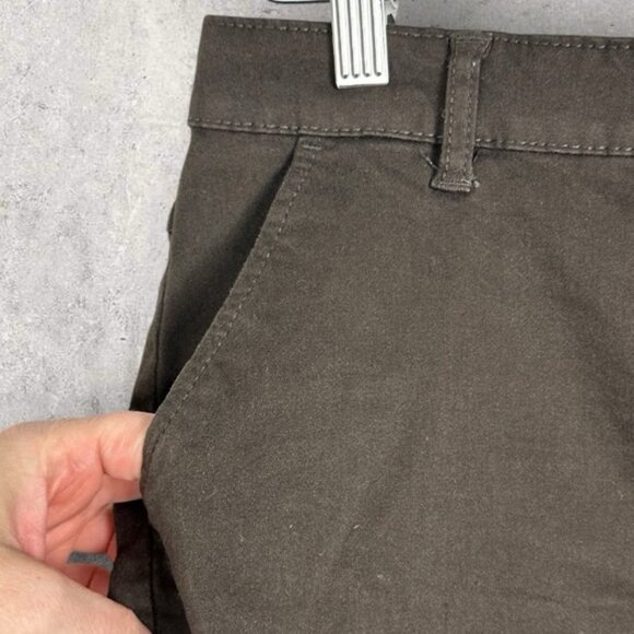 H&M Brown Mini Skirt Womens Size 10 Stretch Zipper Fly Bohemian Pockets Boho - Picture 6 of 15